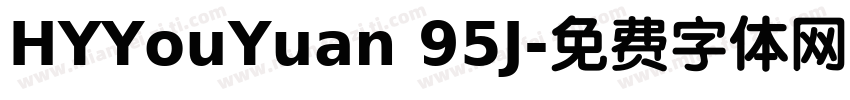 HYYouYuan 95J字体转换